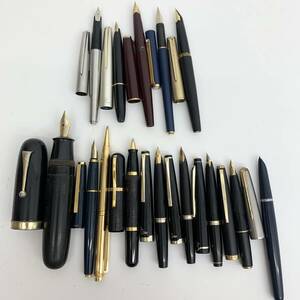 1円~! 万年筆 ボールペン まとめ 14本 309.1g 山 Mont Blanc PARKER PILOT Sailor プラチナ モンブラン パーカー パイロット セーラー 320