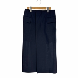 未使用品 サカイ sacai 23AW Suiting Mix Skirt スーチングミックススカート ドッキング 1 紺 ネイビー 23-06764 レディース