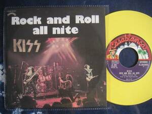 【7】KISS/ROCK AND ROLL ALL NITE(006-96993欧州製限定イタリア当時盤仕様イエローカラーヴィニール)