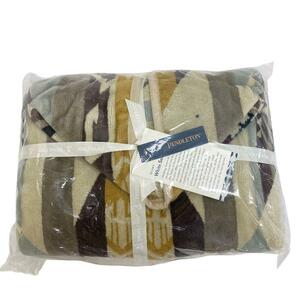 PENDLETON/ペンドルトン JACQUARD CHILDRENS HOODED TOWEL フード付き WT SANDS TAN コットン ポンチョ ブラウン キッズ ブランド