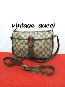 良品 極希少！Gucci シェリーライン ショルダーバッグ オールドグッチ 廃盤