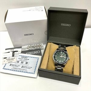 SEIKO セイコー SELECTION セレクション Sシリーズ 7B72-0AC0 SBTM323 デイト SS グリーン文字盤 メンズ ソーラー腕時計 稼働 箱 保 美品