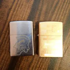 KE様専用Zippo　ゴールド＆シルバー二個セット