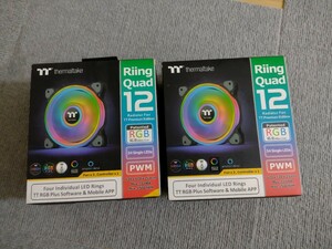 THERMALTAKE Riing Quad 12 RGB サーマルテイク 2台まとめて　未使用品