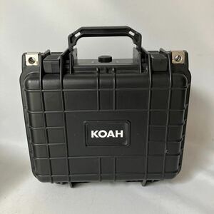 □【500円スタート】KOAH ハードケース 防水ハードカメラケース スポンジ ブラック 