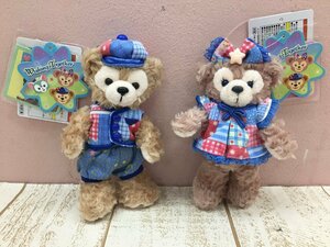 ◇ディズニー TDS ダッフィー シェリーメイ ぬいぐるみバッジ 2点 ウィッシングトゥギャザー2016 15周年 タグ付き 6P19 【60】