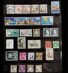 色々な国の切手２９枚まとめて