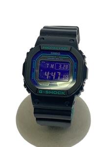 CASIO◆ソーラー腕時計/デジタル/ラバー/ブラック/GW-B5600BL-1ER