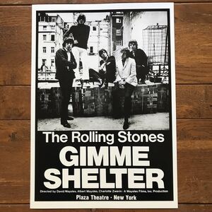 ポスター★ローリングストーンズ『ギミー・シェルター（Gimme Shelter）』 NYプレミア上映時ポスター★ヘルズエンジェルズ/Rolling Stones