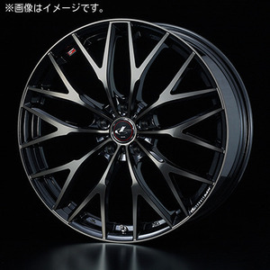 【個人宅発送可能】ウエッズ Weds 16X6.5J +53 5H PCD114.3 PBMC/TI ホイール 1本 LEONIS MX レオニス・エムエックス (39042)