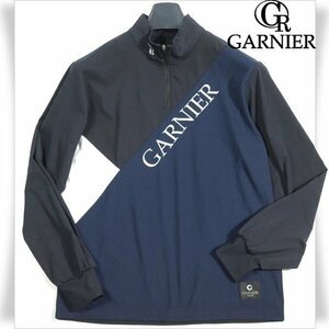 新品1円～★定価2.3万 GARNIER ガルニエ ゴルフ ロゴ 長袖 ストレッチ ZIP UP ジップアップカットソー GRGF 丸井 ◆1319◆