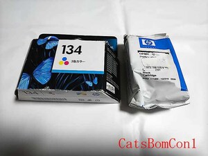 純正 インク hp134 hp131 3色カラー ブラック 計2個 ブラック外箱無し [未開封] ヒューレットパッカード