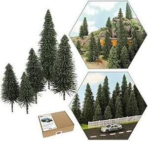 松の木モデル 樹木 モデルツリー ツリー模型 38本 HO OOゲージ用 5.2-12.6cm風景 箱庭 鉄道模型 建物模型 情景