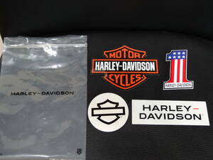 ハーレー　正規品　ステッカー　4枚セット　シール　HARLEY-DAVIDSON　ハーレーダビットソン　ダイナ　ソフテイル　スポーツスター　矢沢