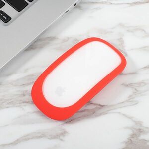 Apple Magic Mouse 2/1 マウス シリコン カバー プロテクター ケース 衝撃吸収 精密設計 四角保護 レッド E454！送料無料！