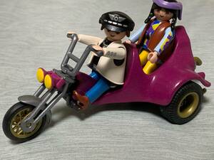 プレイモービル playmobil 3832 2人乗りバイク ヒッピーのトライク 