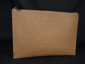 1円 ■新品■未使用■ FURLA フルラ レザー クラッチバッグ セカンドバッグ ポーチ マルチケース レディース ライトブラウン系 AL8531