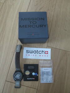国内正規品 Swatch × Omega スウォッチ × オメガ SO33A100 スピードマスター ミッショントゥマーキュリー 腕時計 ロレックス エルメス