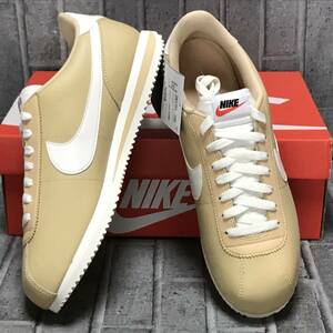 【新品】メンズ27～27.5cm★NIKE W CORTEZ（ナイキ コルテッツ）★天然皮革★ベージュ系カラー