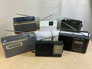 ◆GC73 ポータブルラジオ 6点 まとめ SONY ICF-800 / ICF-A100V / ICZ-R50、パナソニック RF-U350 / RF-655 など 動作未確認◆T