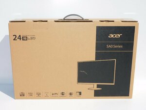 【まだ開けておらず新品同様/送料無料/a】ACER PCモニター SA240Y Bbmipux 23.8インチ フルHD (1920x1080) IPS ウルトラスリム 未使用品