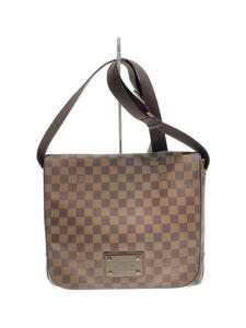 LOUIS VUITTON◆ブルックリンGM_ダミエ・エベヌ_BRW/PVC/BRW