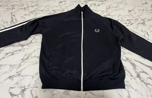 ★FRED PERRY フレッドペリー ジャケット ジャージ トラックジャケット トラックジャージ ブラック　メンズ　Lサイズ