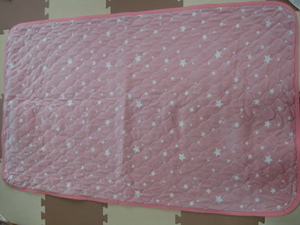ベビー布団用 敷きパッド パッドシーツ 70×120 お昼寝布団 秋冬用 暖かい アカチャンホンポ ピンク色 星柄