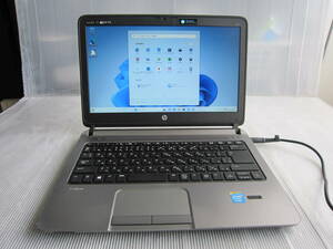 中古品　HP ProBook 430 G1 Celeron2955U 1.4GHz 4G / 320GB Windows 11Pro　　LibreOffice 7.4 Office互換インストール済 No.3