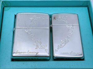 2405601949　★ ZIPPO ジッポー ジッポ ライター forever lasting never change セット 天使 ハート 喫煙グッズ 着火未確認 ジャンク