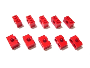 凸レゴ凸　%3700　1x2ビーム（赤）　10個　◆テクニック関連