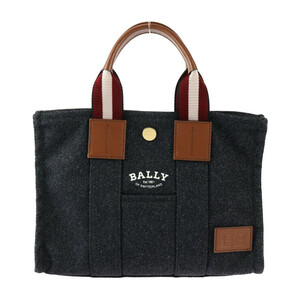 新品未使用展示品 BALLY バリー DRYSALIA 30 ドライサリア ハンドバッグ キャンバス レザー 黒 ゴールド金具 トートバッグ【本物保証】