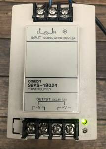 通電確認済　OmRon S8VS-18024 POWER SUPPLY