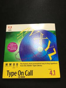 l【ジャンク】未開封 Adobe Type On Call ver.4.1 Type Library 