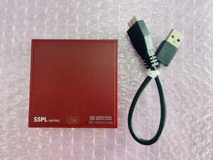 #800061 IO DATA 外付けSSD 1TB SSPL-UTシリーズ SSPL-UT1R ラズベリーレッド (USB 3.2 Gen 1（USB 3.0）/USB 2.0接続 /1TB)