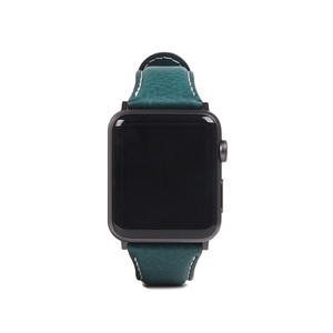 Apple Watchバンド SLG Design Italian Minerva Box Leather 本革 45mm/44mm/42mm用　ブルー SD18389AW