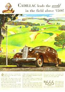 ◆1937年の自動車広告　キャデラック1　Cadillac