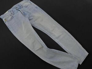 Abercrombie & Fitch アバクロンビー＆フィッチ ボタンフライ デニムパンツ size30/水色 ■■ ☆ ecb2 メンズ