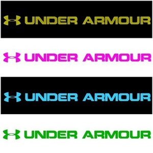 送料0★10×7cm【UNDER ARMOUR-B】アンダーアーマー★　アスリート・サッカー・野球・スポーツ・オリンピックステッカー(0)