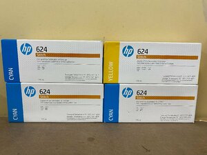 ◇送料無料◇[未使用]HP 純正 Stitch S300/S500用 染料 インクカートリッジ HP 624 イエロー シアン 2LL56A 2LL54A 2色4個セット