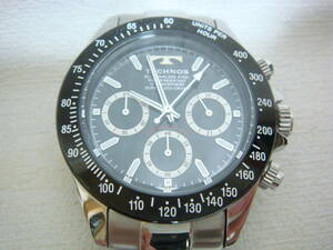 美品 TECHNOS テクノス クロノグラフ腕時計 TSM401 KAWA