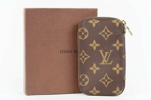 【美品】LOUIS VUITTON ヴィトン モノグラム ポシェット6クレ ラウンドファスナー 6連キーケース【QE30】