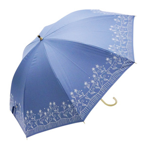 ☆ SS1913ブルー ☆ 晴雨兼用日傘 50cm シルバーコーティング 日傘 遮光 長傘 晴雨兼用日傘 晴雨兼用傘 50cm 雨傘 傘 手開き かさ カサ