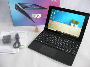 ♪【極超美品】10.1WXGA(1280x800)タッチP エイサー acer Aspire Switch 10 E Z3735F-Max1.83GHz Win10/Office2021Pro/純正KB　即使用可