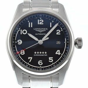 ロンジン LONGINES L3.810.4.53.6 スピリット 自動巻き メンズ 美品 箱・保証書付き O#129025