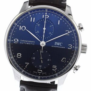 IWC SCHAFFHAUSEN IW371606 ポルトギーゼ クロノグラフ 自動巻き メンズ _758447