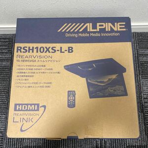 新品未使用 ALPINE アルパイン RSH10XS-L-B 10.1インチ フリップダウンモニター リモコン リアモニター 10.1型WSVGAスリムリアビジョン