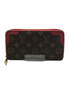 LOUIS VUITTON◆ジッピー・ウォレット・レティーロ_モノグラム・キャンバス_BRW_スリーズ/PVC/BRW/レディース