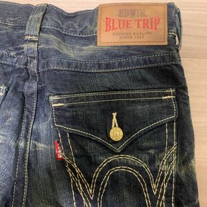 W32 EDWIN エドウィン BLUE TRIP ブルートリップ BT5012 メンズ ブーツカット デニム ジーンズ ジーパン 濃紺 フラップポケット