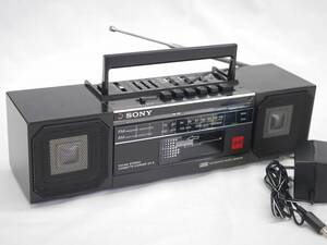 SONY ZX-3 (B) DIGITABLE３ FM/AMステレオカセット ソニー 昭和レトロ ラジカセ ブラック 動作品
